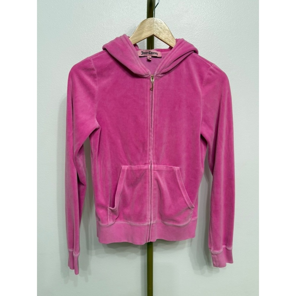 Juicy Couture, Velour Hoodie, Pink, Medium, Excellent, $88